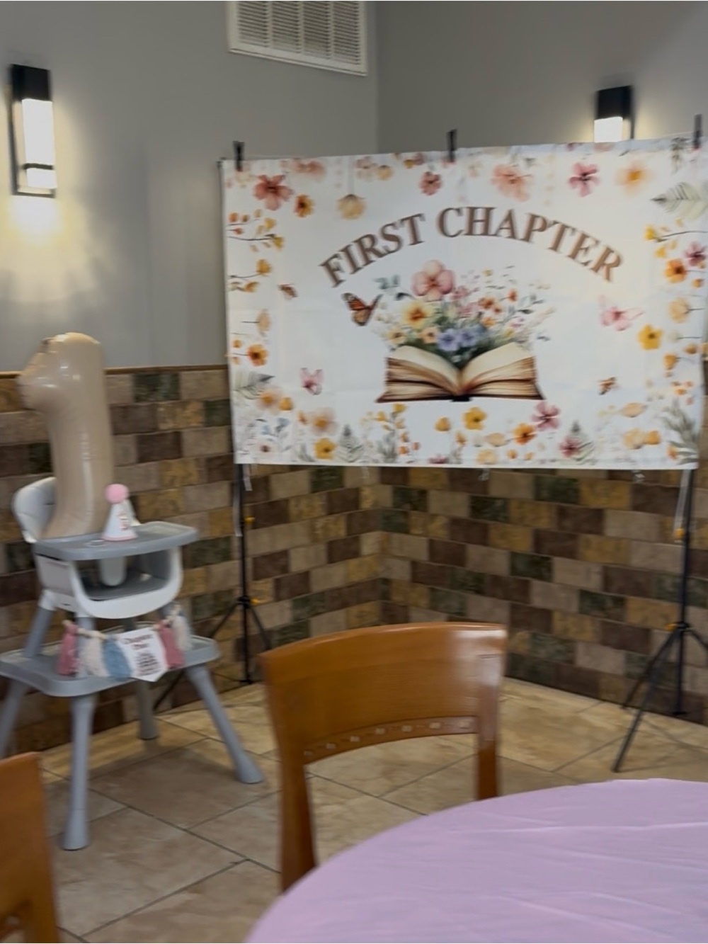 First Chapter Birthday Decor - Picture 4 of 4